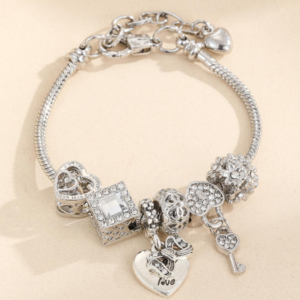 Bransoletka Heart Cascade Silver
