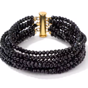 Bransoletka Noir Amore Onyx Gold Lock
