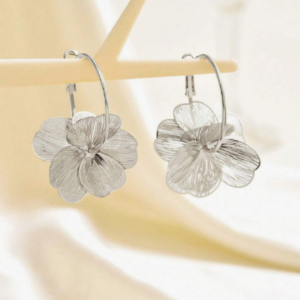 Kolczyki Floria Hoop Silver