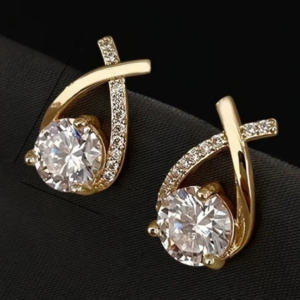 Kolczyki Luminar Swirl Gold