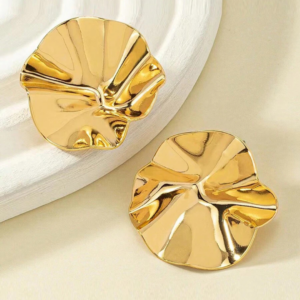 Kolczyki Organic Wave Gold