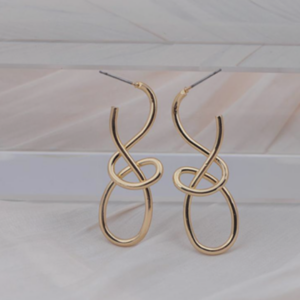 Kolczyki Infinity Loop Gold