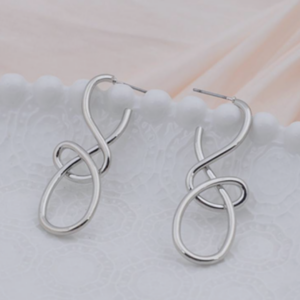 Kolczyki Infinity Loop Silver