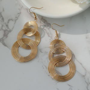 Kolczyki Modern Spiral Gold