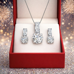 Komplet 3 części łańcuszek wisiorek kolczyki Lumina Classic