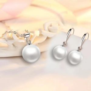 Komplet Silver Pearl Bridal Set