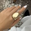 aurelia_matte_gold_pierscionek_oval_statement_sara_baranska_ovella