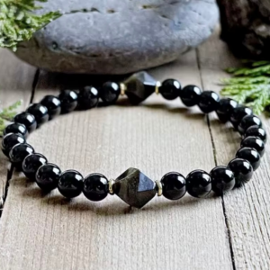 Bransoletka Black Guardian Turmalinowa Tarcza Energii