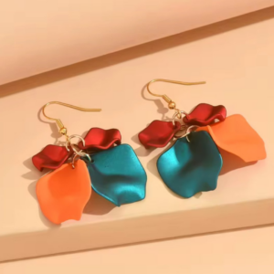 Kolczyki wiszące Flamora kolorowe, lekkie, nowoczesne