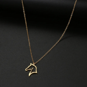Horse Icons Gold Necklace