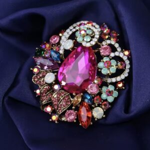 Broszka Imperial Fuchsia Royale luxury Crystal Brooch