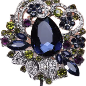 Broszka Midnight Royal Crystal luxury Vintage Brooch