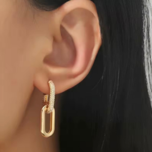 Kolczyki Velora Link Gold