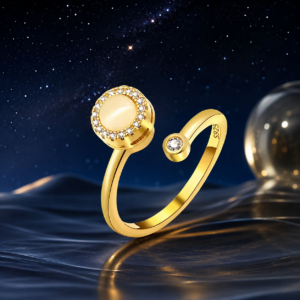 Pierścionek antystresowy LUNARA CELESTIA gold