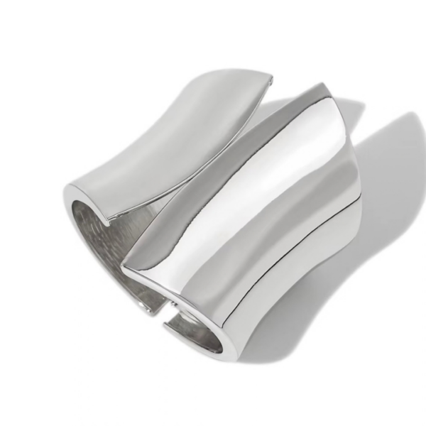 Bransoletka Sculpted Wave Silver Gloss – zdjęcie 3