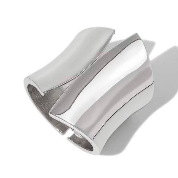 Bransoletka Sculpted Wave Silver Gloss – zdjęcie 4