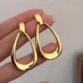 Kolczyki VELORIA GOLD ze stali chirurgicznej – zdjęcie 2