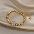 Komplet naszyjnik + bransoletka Vellora Lumiere duo gold 18K – zdjęcie 8