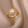 Pierścionek antystresowy Asterion gold pozłacany 18k