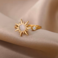 Pierścionek antystresowy Asterion gold pozłacany 18k – zdjęcie 5